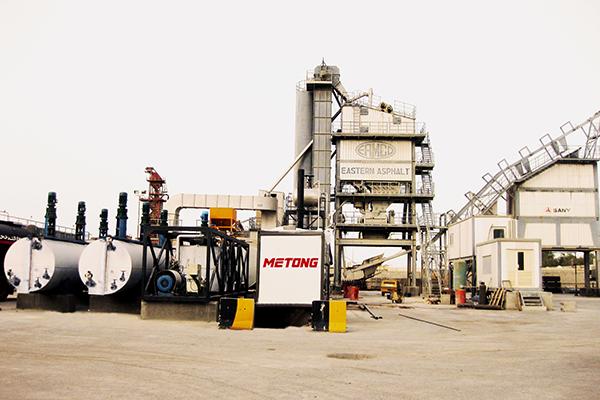 Sitio de trabajo de planta para asfalto modificado en Bahréin