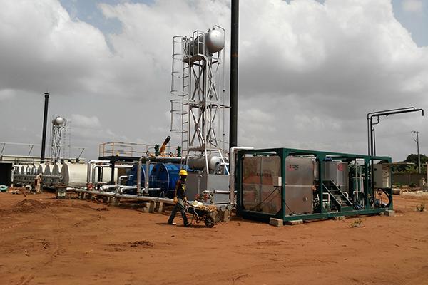 Planta para emulsiones bituminosas en África